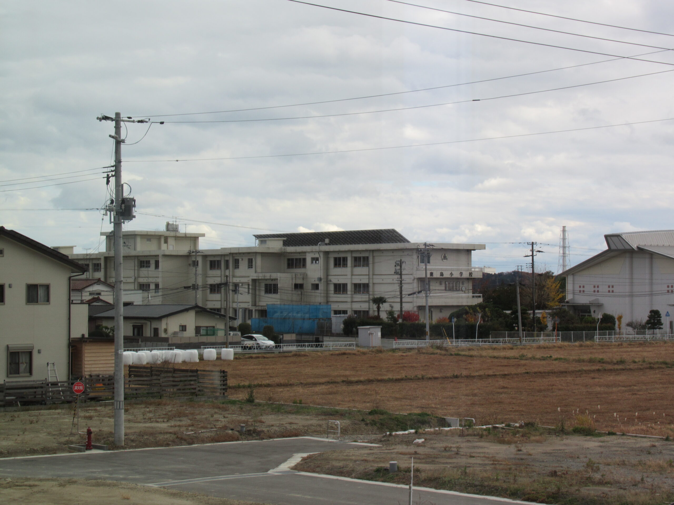 眺望　小学校が見える位置